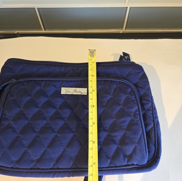 Vera Bradley Quilted Navy Shoulder Bag - Picture 7 of 11